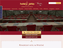 Tablet Screenshot of hoteljehla.cz